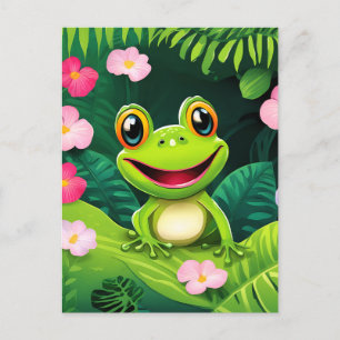 Rainforest Wildlife Frog Vykort
