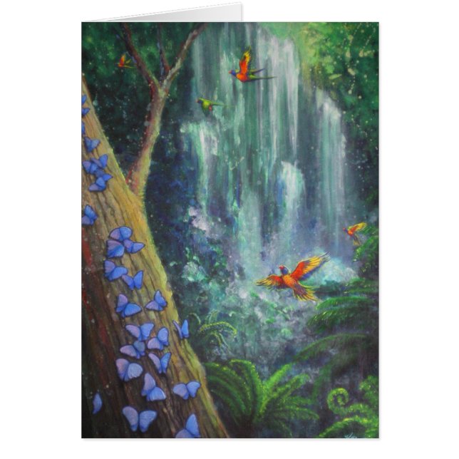 Rainforestmagi Hälsningskort (Framsidan)