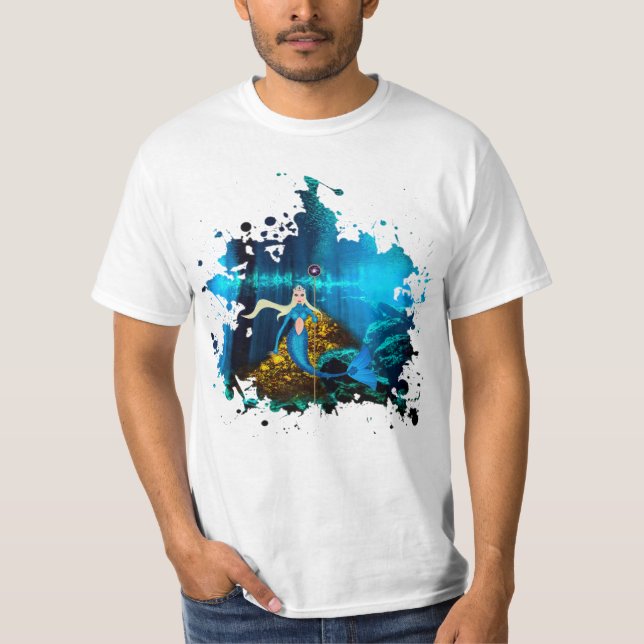 Rainha das Sereias - Queen of the mermaids T Shirt (Framsida)