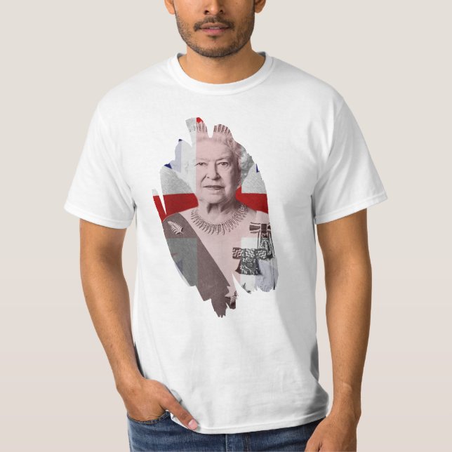 Rainha Elizabeth T Shirt (Framsida)