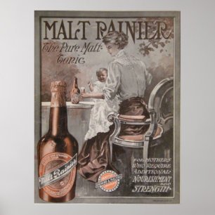 Rainier Beer ad (1909) Mor Advertisment Poster