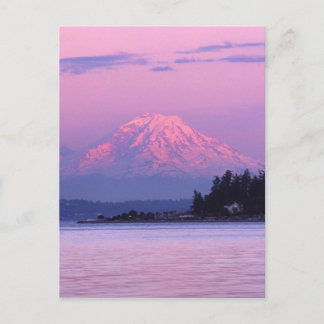 Rainier i Sunset, Washington State. Vykort