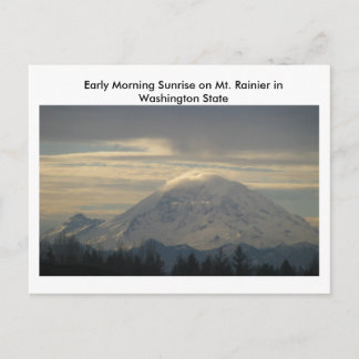 Rainier i Washington State Postcard Vykort