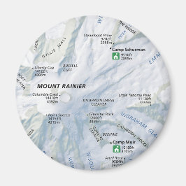 Rainier karta magnet