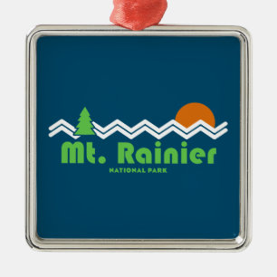 Rainier National Park Retro Julgransprydnad Metall