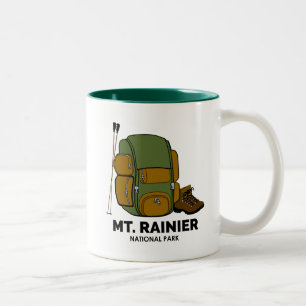 Rainier National Park-ryggsäck Två-Tonad Mugg