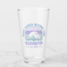 Rainier National Park Washington Retro Glaskopp