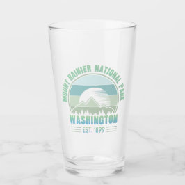 Rainier National Park Washington Retro Glaskopp