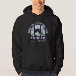 Rainier National Park Washington Retro Hoodie
