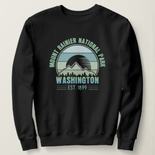 Rainier National Park Washington Retro T Shirt