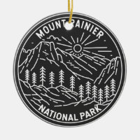 Rainier nationalpark Washington Monoline