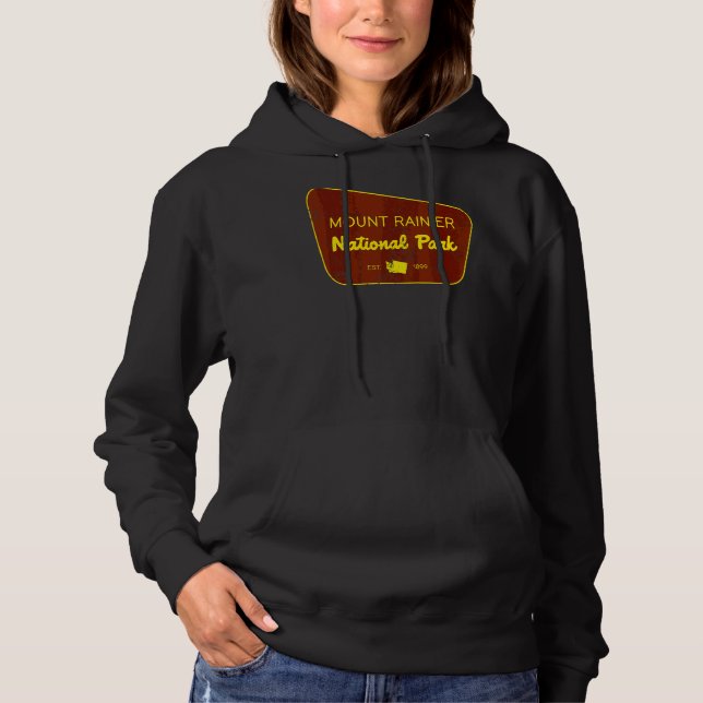 Rainier nationalpark Washington Nature Dist T Shirt (Framsida)