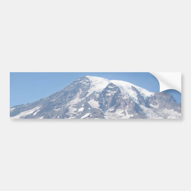 Rainier på en klar dag bildekal (Framsidan)