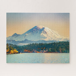 Rainier Sjö Washington Sunset Fine Art Pussel