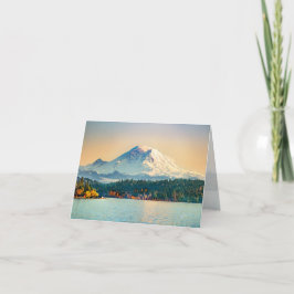 Rainier Sjö Washington Tillfällen Blank Helgkort