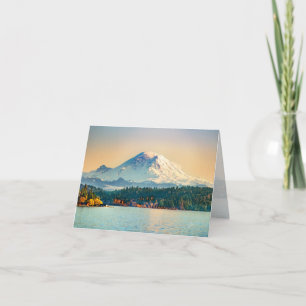 Rainier Sjö Washington Tillfällen Blank Helgkort