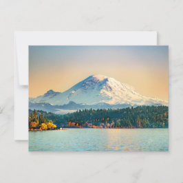 Rainier Sjö Washington Tillfällen Blank Vykort