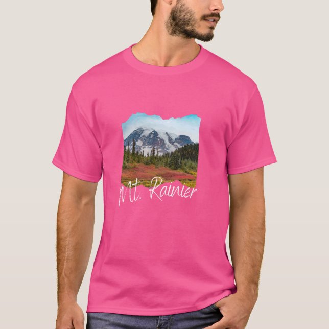 Rainier Souvenir Mt. Rainier 2 T Shirt (Framsida)