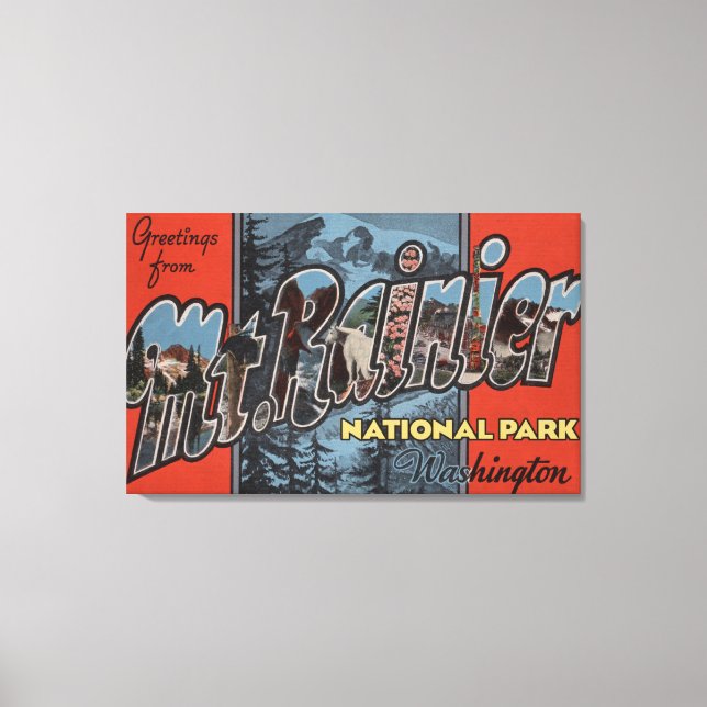 Rainier State Park, Washington Canvastryck (Framsida)