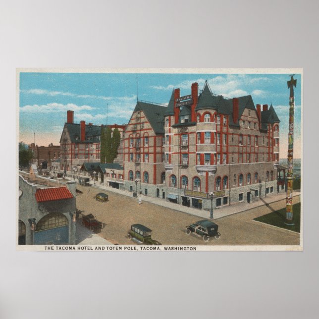 Rainier, WA - View the Tacoma Hotel & Poster (Framsidan)