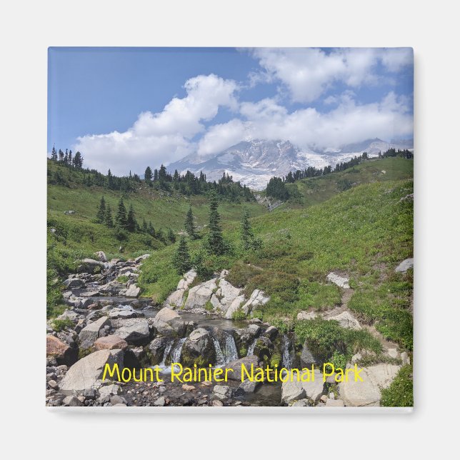 Rainiers nationalpark Myrtle Falls Magnet (Framsidan)