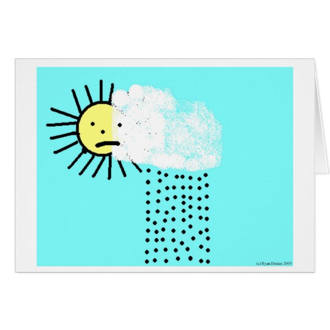 Rainstorm Hälsningskort (Framsidan Horizontal)