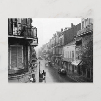Rainswept Royal Street New Orleans Postcard Vykort