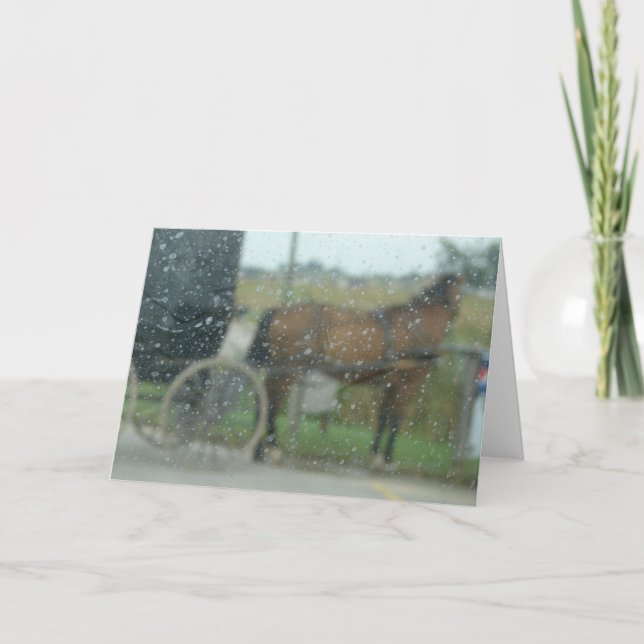 Rainy Day Amish Kort (Framsida)
