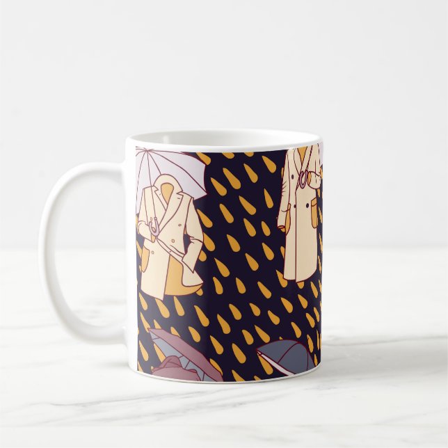 Rainy Day Äventyr: Osynliga paraplyer Kaffemugg (Vänster)