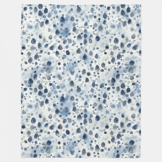 Rainy Day Blue Fleecefilt (Framsidan)