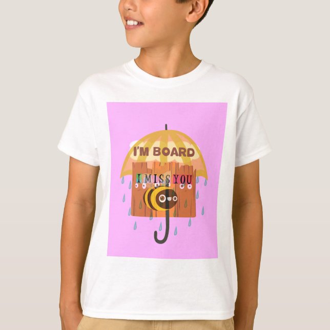 Rainy Day Blues: Jag saknar dig. Tee Shirt (Framsida)