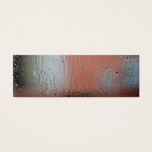 Rainy Day Bookmark Litet Visitkort (Framsidan)