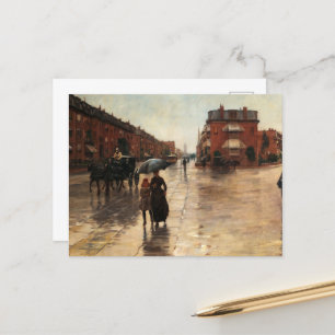 Rainy Day, Boston av Childe Hassam Helg Vykort