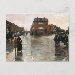Rainy Day, Boston av Frederick Childe Hassam Vykort