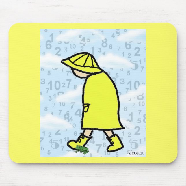 Rainy Day Boy Mousepad Musmatta (Framsidan)