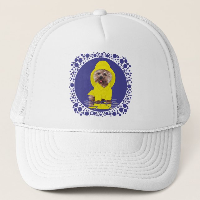 Rainy Day Cairn Terrier Truckerkeps (Framsida)