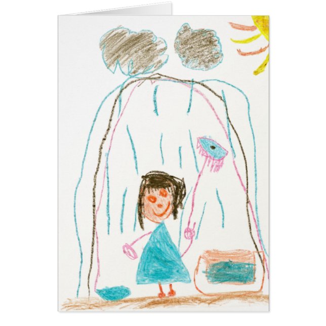 Rainy Day Card Hälsningskort (Framsidan)