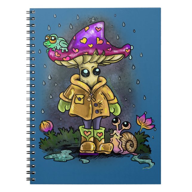 Rainy Day Friends Anteckningsbok (Framsidan)