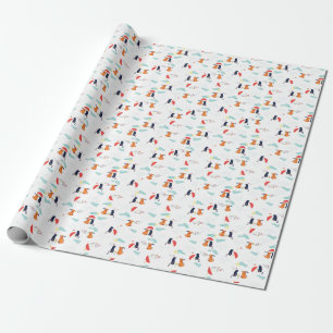 Rainy Day Friends: Cat Hund Vintage Presentpapper