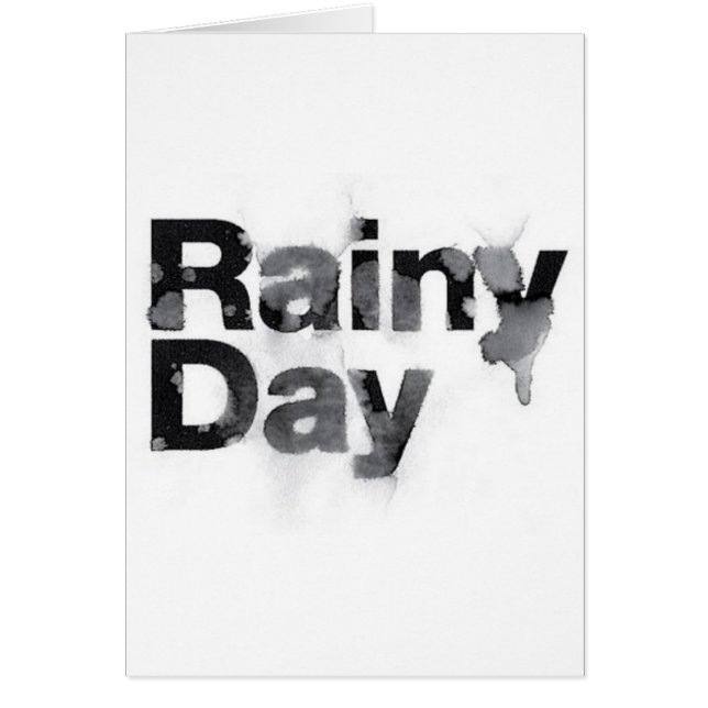 Rainy Day Hälsningskort (Framsidan)