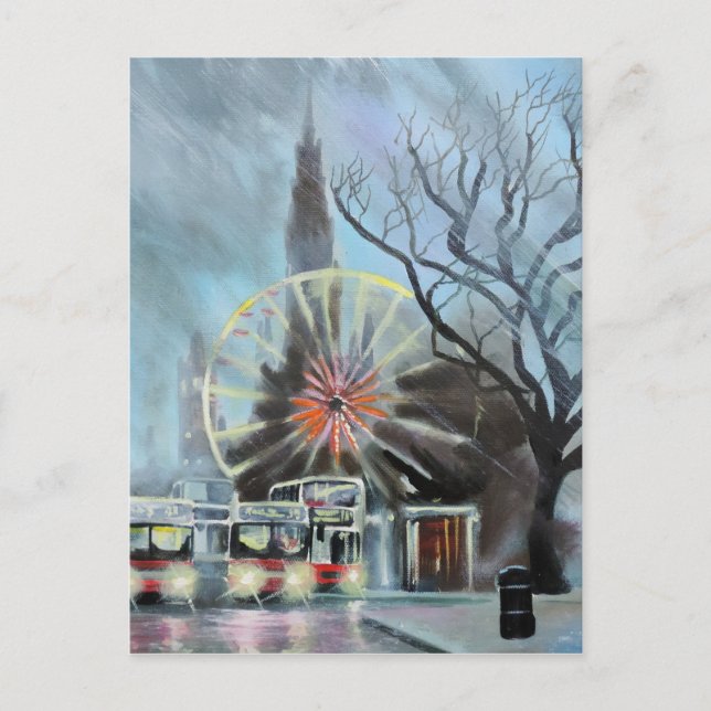 Rainy Day i Edinburgh Vykort (Framsida)