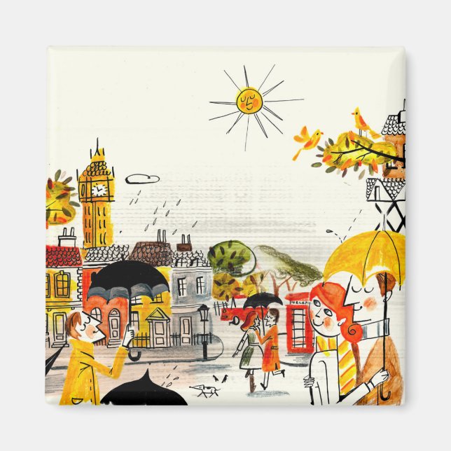 Rainy Day i London Magnet (Framsidan)