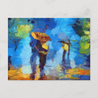 Rainy Day i Paris Vykort