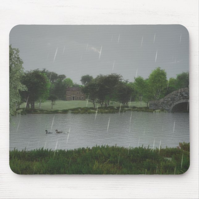 Rainy Day i Sjö Mousepad Musmatta (Framsidan)
