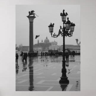 Rainy Day i Venedig Poster