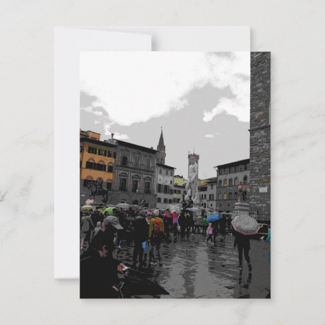 Rainy Day in Florence Italien Ligcape Photography (Framsida)