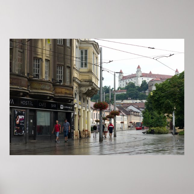 Rainy Day in Old Town Poster (Framsidan)