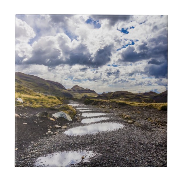 Rainy Day in Torres Del Paine NP Kakelplatta (Framsidan)