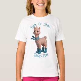 Rainy Day Llama T Shirt
