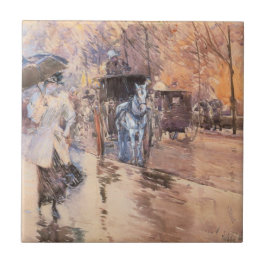 Rainy Day on Femte Avenue (New York City) Kakelplatta